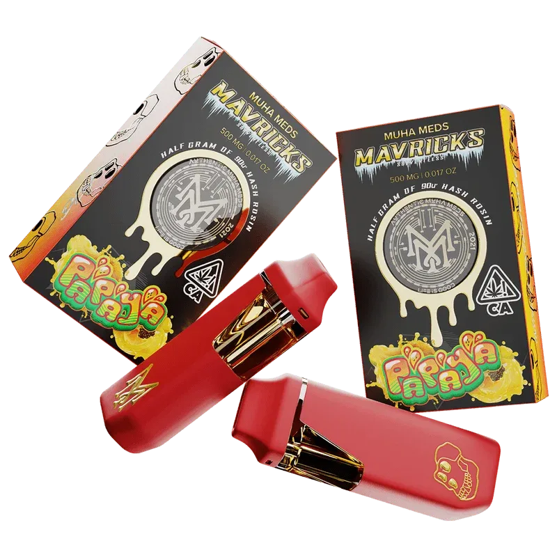 MUHA MEDS REAL PAPAYA LIVE INDICA 500MG HASH ROSIN