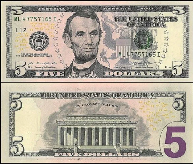 Buy Counterfeit USD $5 Banknotes