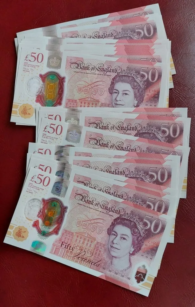 Buy Fake £50 GBP Banknotes