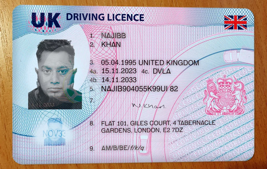 Buy UK Fake Driver License